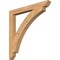 Ekena Millwork Thorton Slat Smooth Bracket, Western Red Cedar, 3 1/2"W x 36"D x 36"H BKT04X36X36THR06SWR - alternate 1